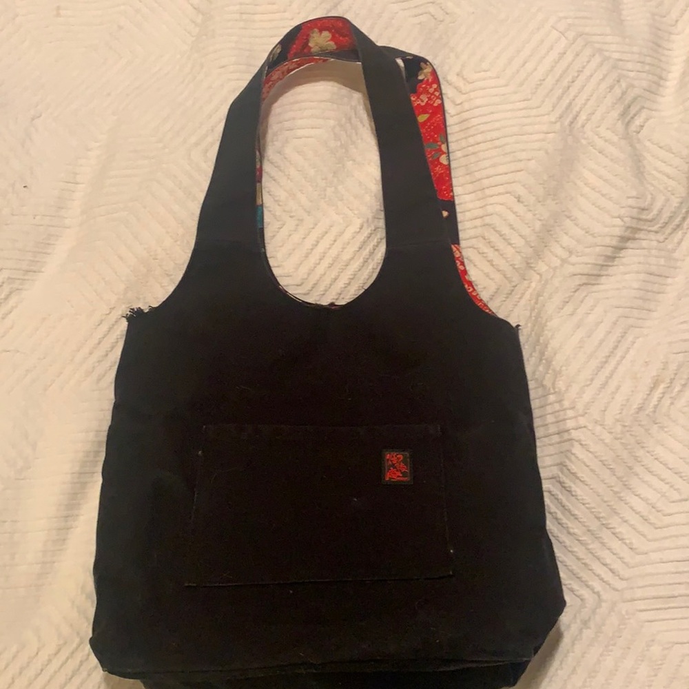 vintage handbag with Japanese inner lining
